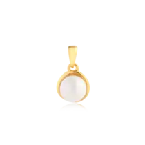 Gargantilha Redondo Perolado Folheado a Ouro 18k