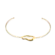 Aro Estilo Orgânico Folheado a Ouro 18k