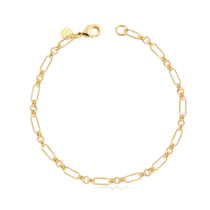 Pulseira Elos Folheada a Ouro 18k