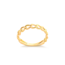 Anel Corrente Folheado a Ouro 18k
