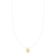 Gargantilha Nylon Ponto de Luz Redondo Folheado a Ouro 18k