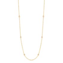 Gargantilha Ponto de Luz Coração Folheada a Ouro 18k