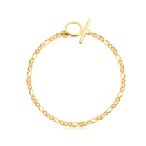 Pulseira Elos 3 por 1 Fecho Gravata Folheada a Ouro 18k