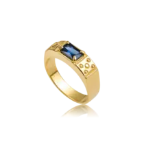 Anel de Formatura  Masculino Folheado a Ouro 18k