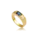 Anel de Formatura  Masculino Folheado a Ouro 18k