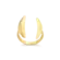 Anel Curvas Folheado a Ouro 18k