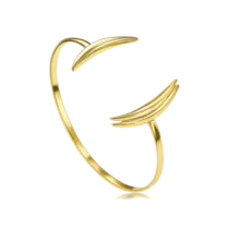 Bracelete Curvas Folheado a Ouro 18k