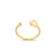 Anel Aberto Ponto de Luz Folheado a Ouro 18k