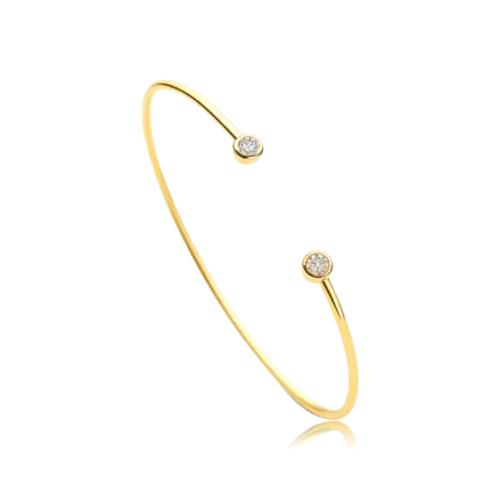Bracelete Ponto de Luz Folheado a Ouro 18k