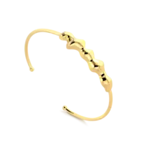 Bracelete Orgânico Folheado a Ouro 18k
