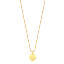 Gargantilha Redondo Liso Folheada a Ouro 18k