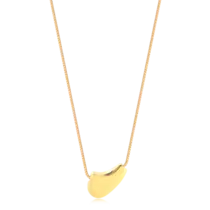 Gargantilha Orgânico Liso Folheada a Ouro 18k
