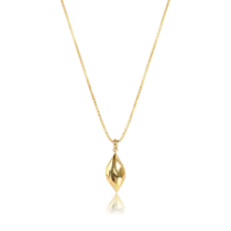 Gargantilha Orgânico Folha Folheada a Ouro 18k