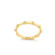 Anel Bambu Folheado a Ouro 18k