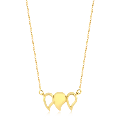 Gargantilha Gotas Folheada a Ouro 18k