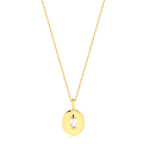 Gargantilha Chapa Baguete