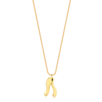 Gargantilha Orgânico Folheado a Ouro 18k