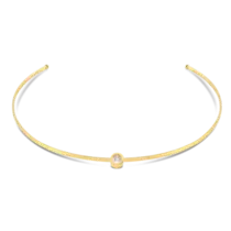 Aro Ponto de Luz Redondo Folheado a Ouro 18k