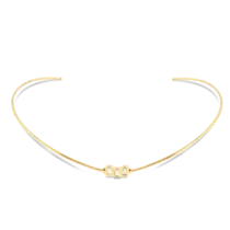 Aro Trio de Zircônia Retangular Folheado a Ouro 18k