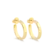 Brinco Liso 19mm Folheado a Ouro 18k