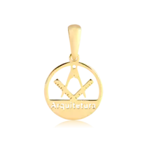 Pingente Arquitetura Folheado a Ouro 18k