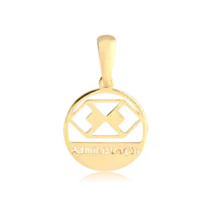 Pingente Administração Folheado a Ouro 18k