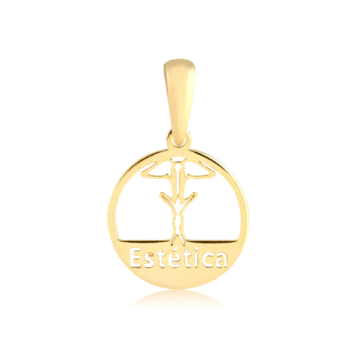 Pingente Estética Folheado a Ouro 18k