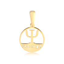 Pingente Psicologia Folheado a Ouro 18k