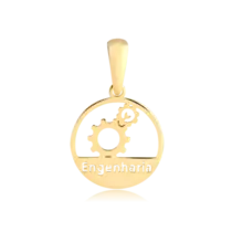 Pingente Engenharia Folheado a Ouro 18k