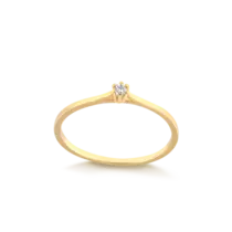 Anel Pontinho de Luz Folheado a Ouro 18K