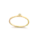 Anel Pontinho de Luz Folheado a Ouro 18K