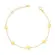 Pulseira Com Bolas Folheada a Ouro 18k