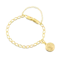 Pulseira São Bento Folheada a Ouro 18K