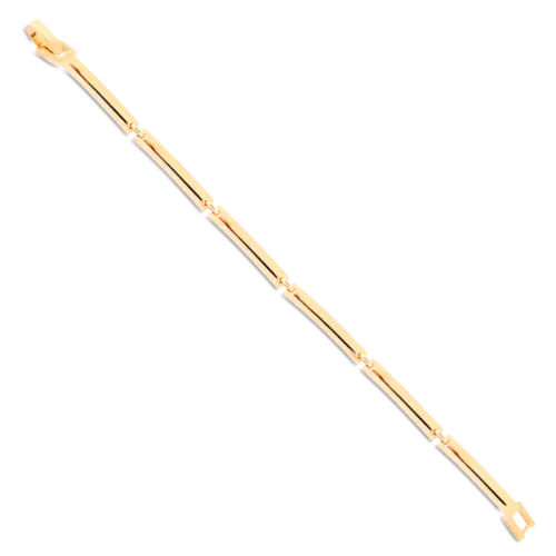 Bracelete Flexível 4mm Folheado a Ouro 18k