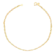 Tornozeleira Singapura Folheada a Ouro 18k