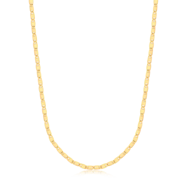 Corrente Piastrine Folheada a Ouro 18k