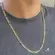 Corrente Fio Malha 3x1 Folheada a Ouro 18k