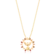 Pingente Espírito Santo Zircônias Pink Folheado a Ouro 18k