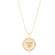 Pingente Espírito Santo 22mm Com Zircônias Folheado a Ouro 18k