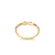 Anel Infinito Com Zircônias Folheado a Ouro 18k