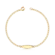 Pulseira Infantil Com Chapinha Folheada a Ouro 18k