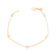 Pulseira Com Pedras de Zircônia Folheada a Ouro 18K