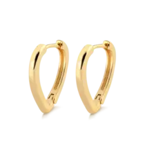 Argola Lisa Click 20mm Folheada a Ouro 18k