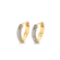Argola Click Coração 12mm Zircônia Folheada a Ouro 18k