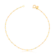 Tornozeleira Bolinha Folheada a Ouro 18k