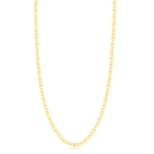 Corrente Piastrine 2mm Folheada a Ouro 18k