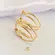 Argola Vazada Fios Folheada a Ouro 18k