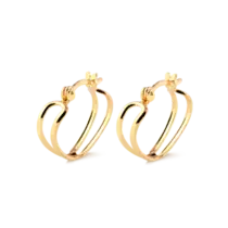 Argola Vazada Folheada a Ouro 18k