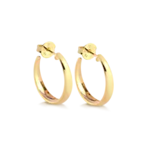 Argola Lisa 20mm Folheada a Ouro 18k