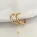 Argola Lisa 20mm Folheada a Ouro 18k